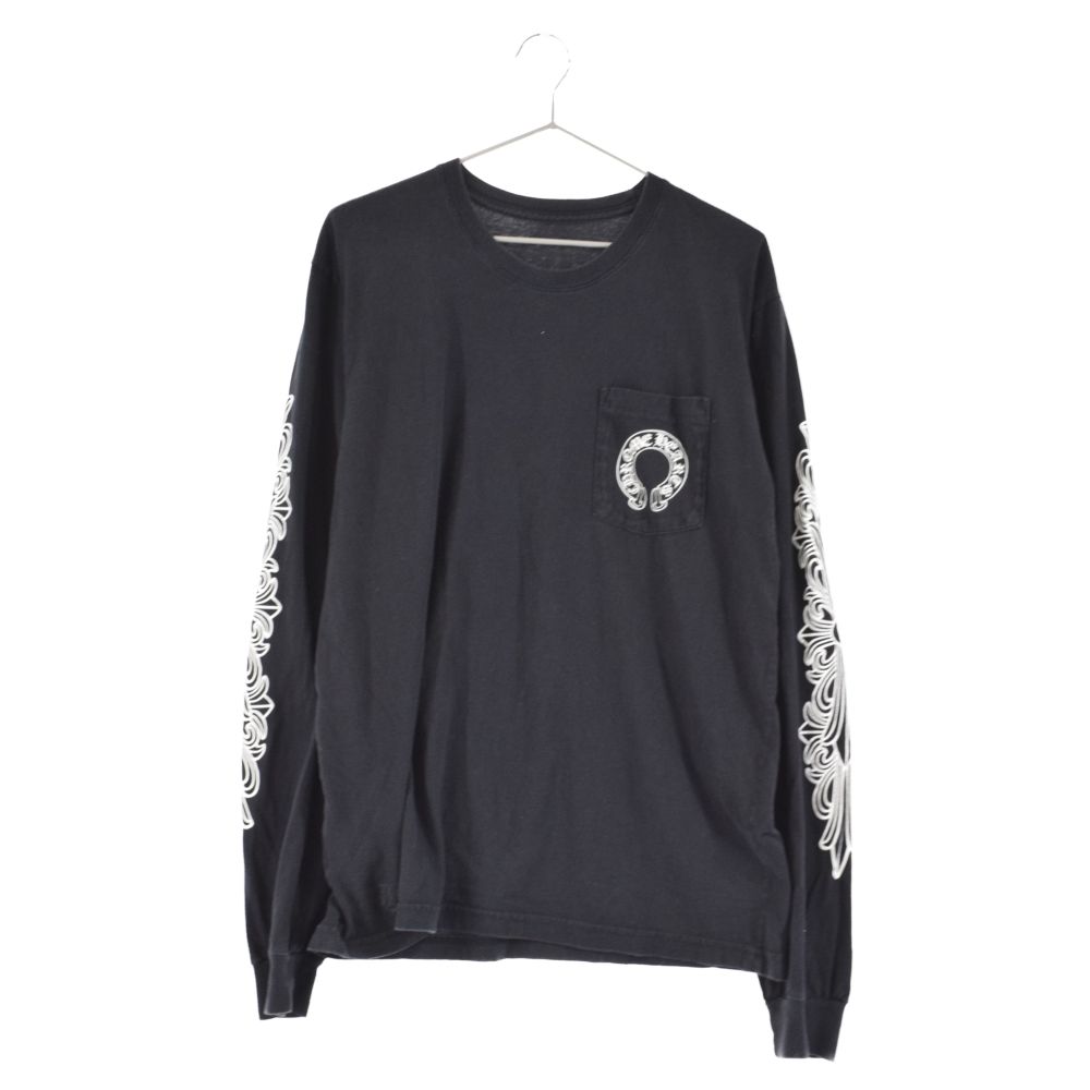 CHROME HEARTS (クロムハーツ) Horseshoe L/S Tee 袖フローラル