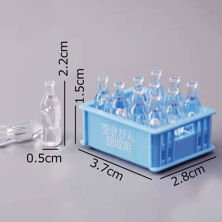 ミニチュア ドールハウス 空き瓶 リサイクルボトル 12本 空き瓶回収