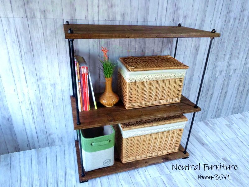 ハンドメイド シャビーボルトラック 大サイズ ダークチーク色