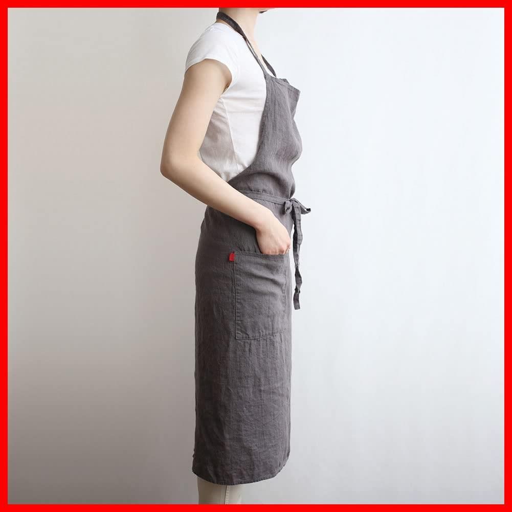 商品 e Lino Lina エプロン フルエプロン リネン マノン Manon レディース リーノエリーナ メンズ キッチン 無地 麻 シンプル ロング おしゃれ