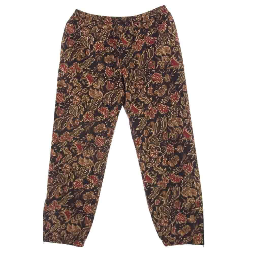 Supreme シュプリーム パンツ 18AW GORE-TEX Flower pants ゴアテックス フラワー パンツ ブラック系 ブラウン系 マルチカラー M