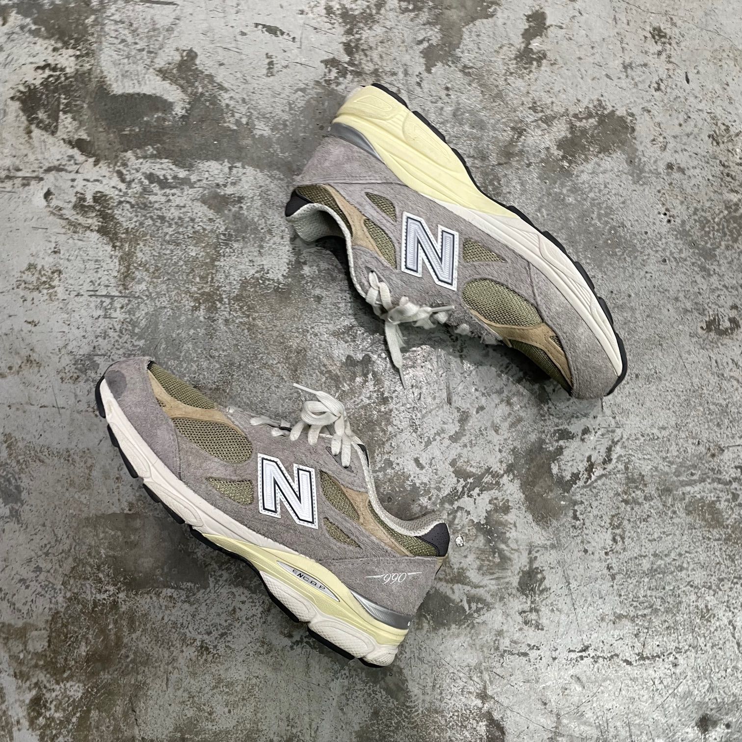 国内正規 New Balance 990V3 Gray スエード スニーカー M990TG3 