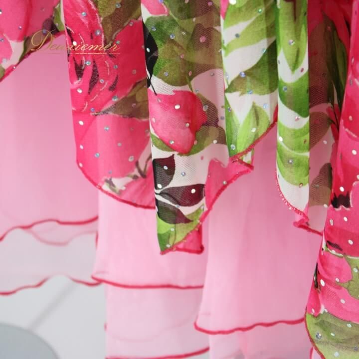 社交ダンス 衣装 ドレス ワンピース レッスンウェア レディース オールシーズン ブラック系 ピンク系 ICHIOKU イチオク グリーン系 黒 緑 花柄 長袖 ラインストーン フェミニン おしゃれ パーティー ゆったり 伸縮性 ポリエステル LLC-HASEGAWATOSO_COM