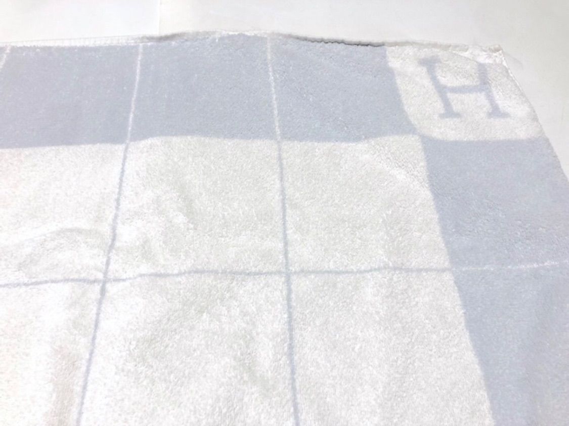 エルメス タオル 青 水色 バスタオル ベビー おくるみ タオルケット