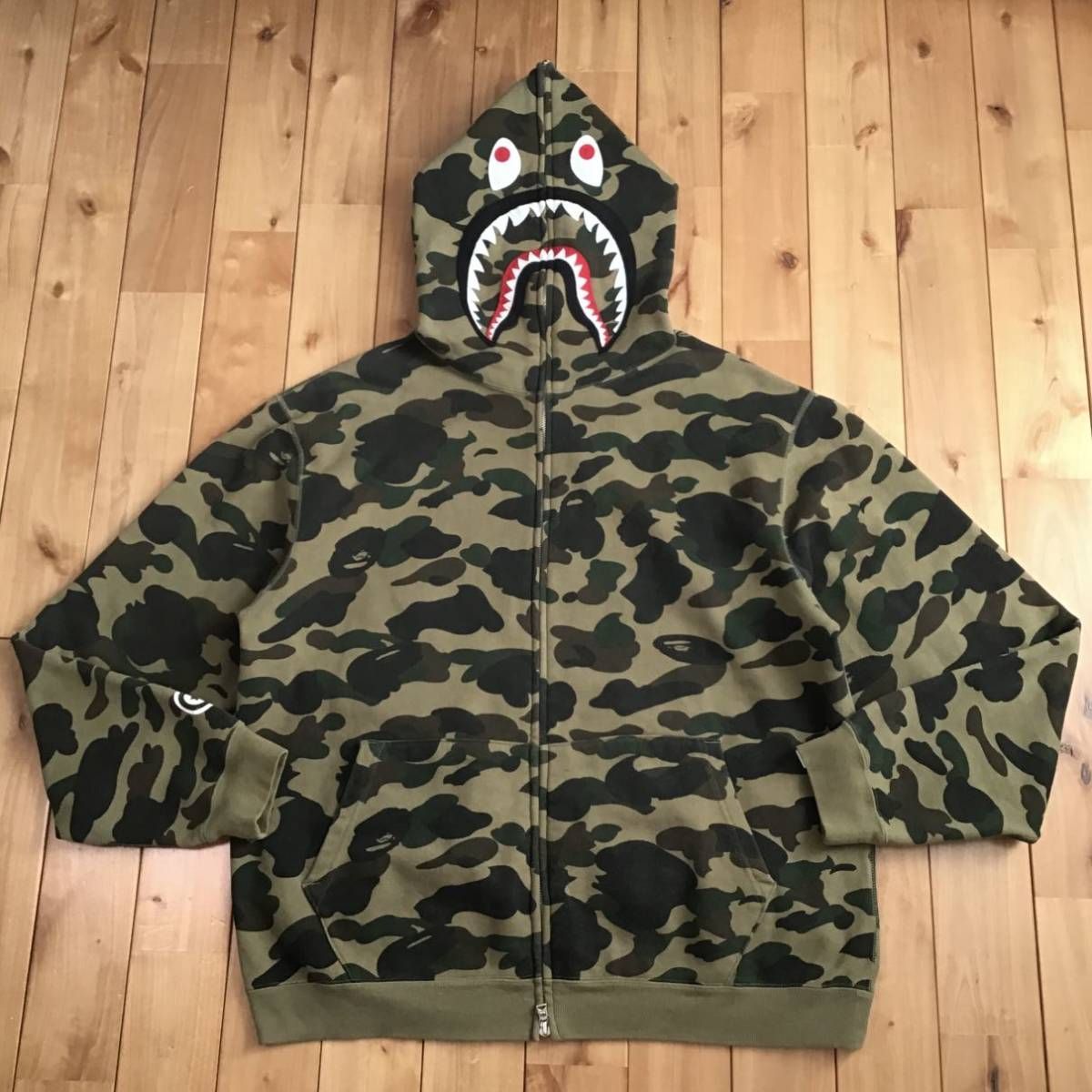 初期 BAPE camo シャークパーカー shark ベイプ ape エイプ - メルカリ