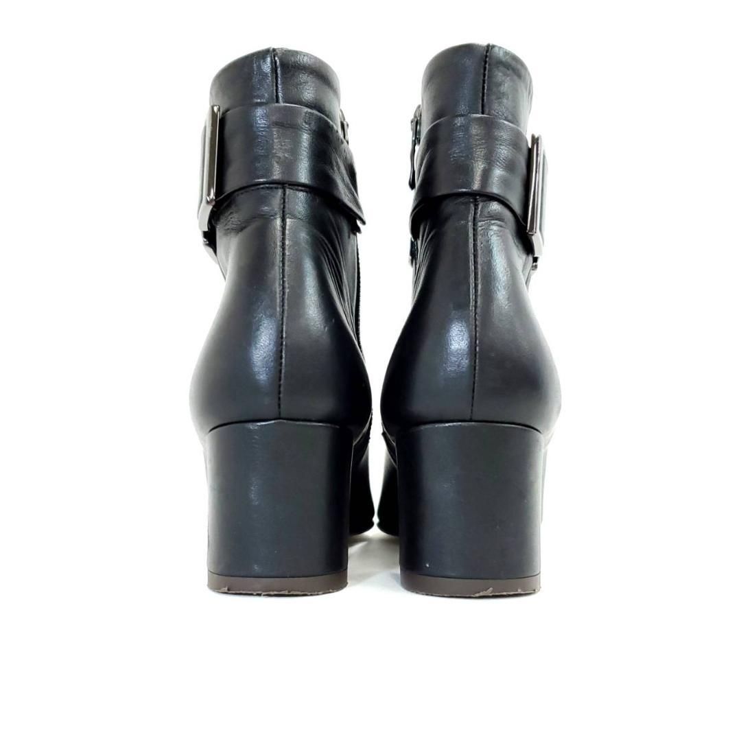 ダイアナ 美品 ショートブーツ スクエアトゥ サイドジップ