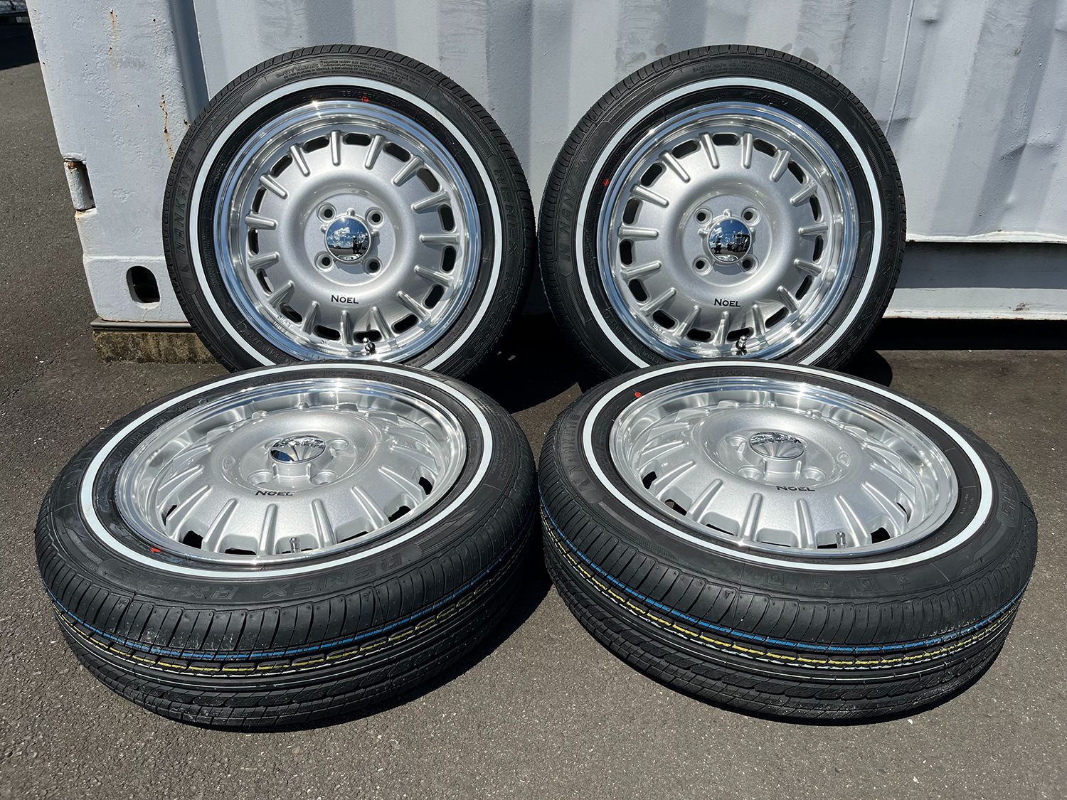 軽用 軽自動車 タイヤホイール 4本セット ホワイトリボン NANKANG RX615 155 65R14 バウンティー NOEL ノエル TRITUETUBI_COM