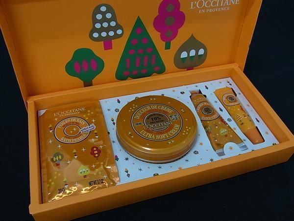 新品同様 Lu0026#039;OCCITANE ロクシタン ハニー ハイヴ シア コンプリート バスパール ボディクリーム ハンドクリーム 4点セット FC8752