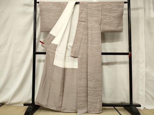 平和屋着物□上質な色無地 利休茶色 正絹 逸品 AAAX8547ma