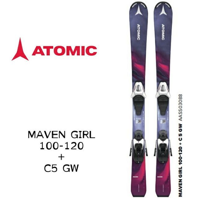 ATOMIC アトミック スキー板 キッズ ジュニア 23-24 MAVEN GIRL マービン 100-120＋C5 GW 日本正規品