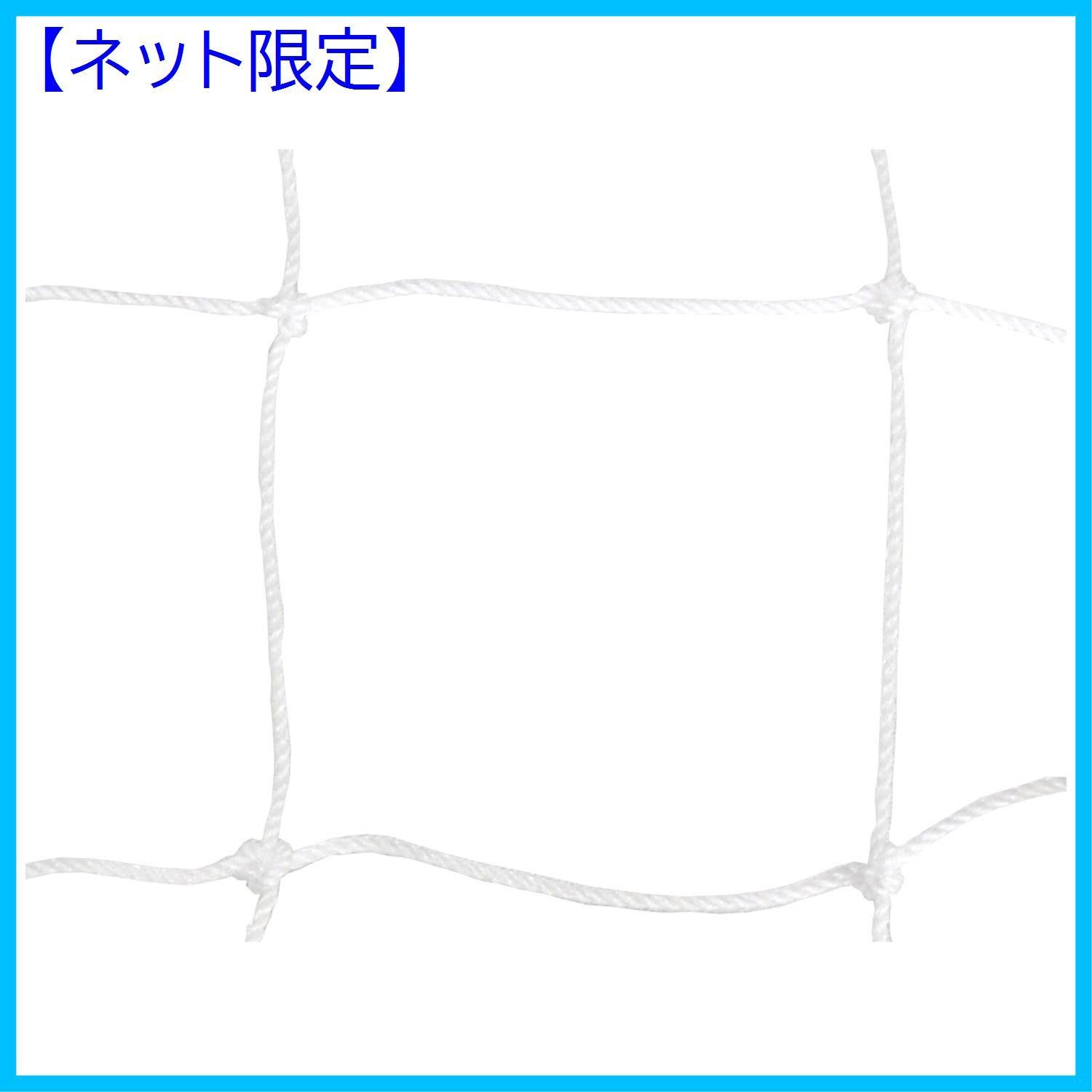 KANEYA 少年用サッカー ゴールネット PE60 白 (組) K-1267-