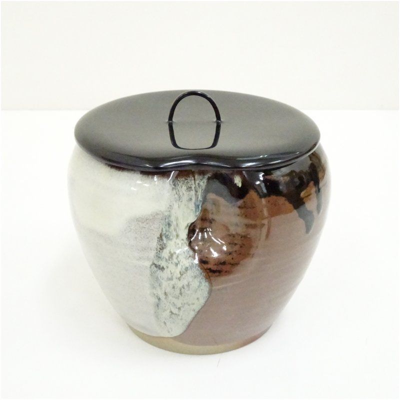 高取焼 十一代 高取静山造 高取建水 共箱 茶道具 茶道 おしゃれ 道具 けんすい こぼし 茶器 お茶 抹茶 骨董 茶会 茶席 茶事 茶の湯