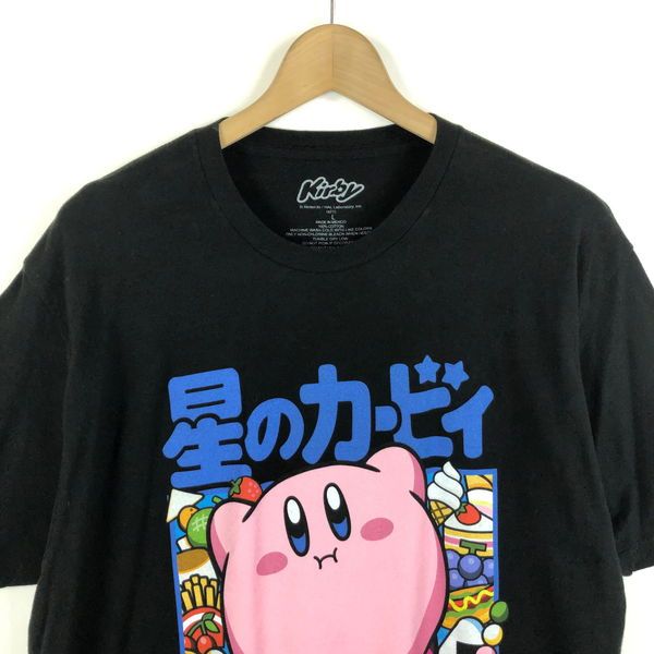 古着】 星のカービィ キャラクターTシャツ ゲーム 任天堂 ブラック系  