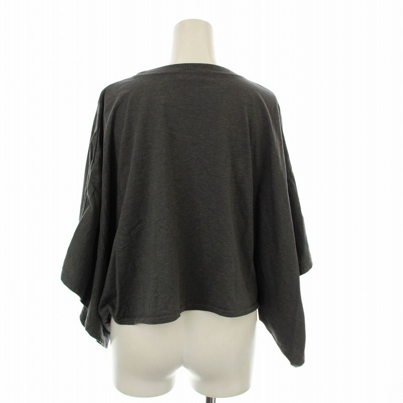 ハイク HYKE ドルマンスリーブ Tシャツ チャコール カットソー