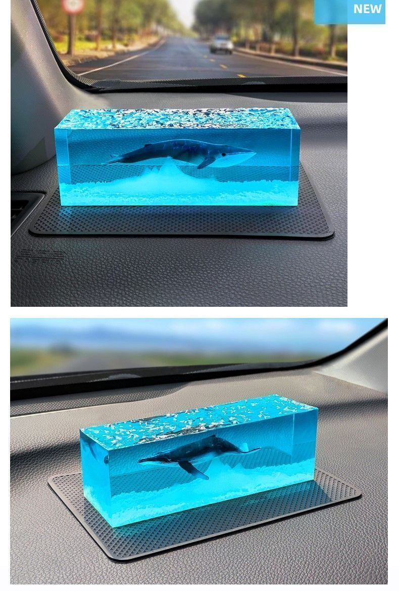 ザトウクジラ フィギュア LEDライト USBケーブル 木製台座 付き セット ザトウクジラ フィギュア LEDライト USBケーブル 木製台座 付き