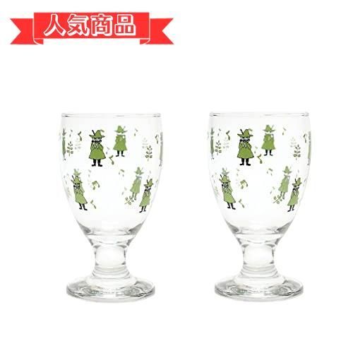 happy-shops タカサカ・インターナショナル・ジャパン ムーミン ジュース グラス スナフキン 直径8.4×高さ13.4cm 300ml MM-G015 2個セット グリーン