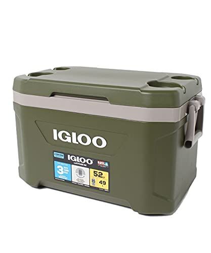 iglooイグルー クーラーボックス SPORTSMAN LATITUDE 52 約49L スポーツマン ラティテュード アウトドア キャンプ  レジャー 釣り グリーン 60367 - メルカリ