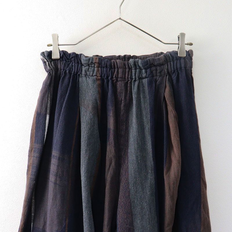  玉木新雌 タマキニイメ tamaki niime only one wide pants LONG オンリーワン ワイドパンツ 2 ネイビーブラウン┃ その他 パンツ