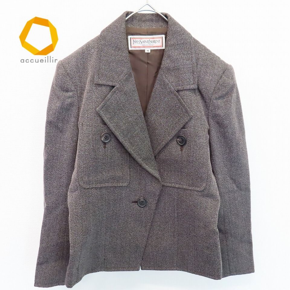 YVES SAINT LAURENT ヴィンテージ ツイードジャケット イヴ・サンローラン YVES SAINT LAURENT YSL ヴィンテージ