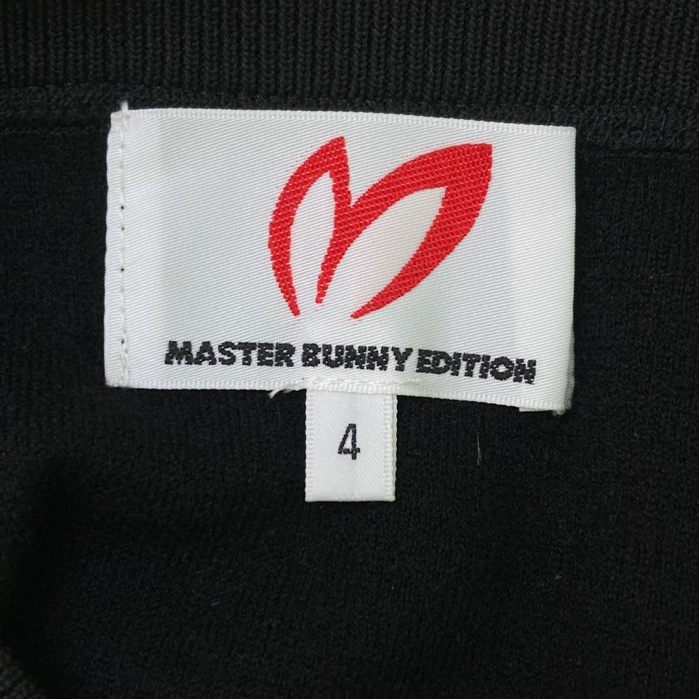 サイズ：4 MASTER BUNNY EDITION マスターバニーエディション  クルーネック ニットセーター  ブラック系 [240101440207] ゴルフウェア メンズ ストスト サイズ：4 MASTER BUNNY EDITION マスターバニーエディション