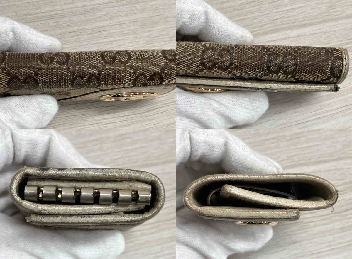 未使用品✨GUCCI グッチ GG キャンバス 6連キーケース グレー ブラウン 楽天市場】【未使用品】GUCCI グッチ リボン 6連キーケース GG