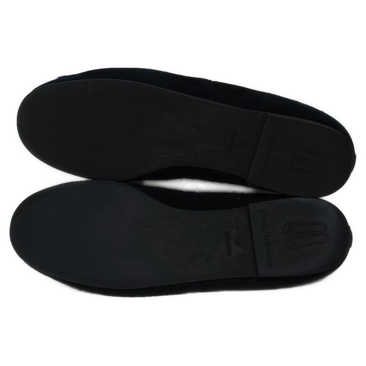 Pretty Ballerinas ブラック フラットシューズ　38 1/2 Pretty Ballerinas(プリティバレリーナ) フラットシューズ 38