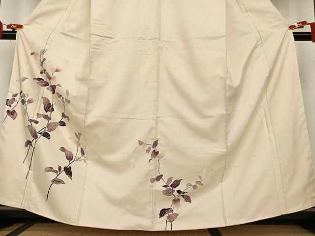 平和屋着物○訪問着 友禅 紬地 枝花文 正絹 逸品 AAAT0639zg - メルカリ