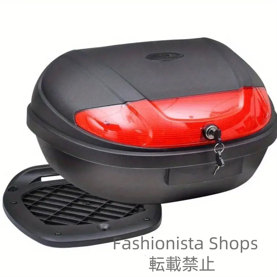 トップケース バイク用トップケース 72L ヘルメット2個収納 防水 盗難防止 PP収納ボックス 内蔵リフレクター クイックリリースシステム 取り付け金具 キー付き ヘルメットストレージ 盗難防止ロック 耐久性 車体保護設計 cp8