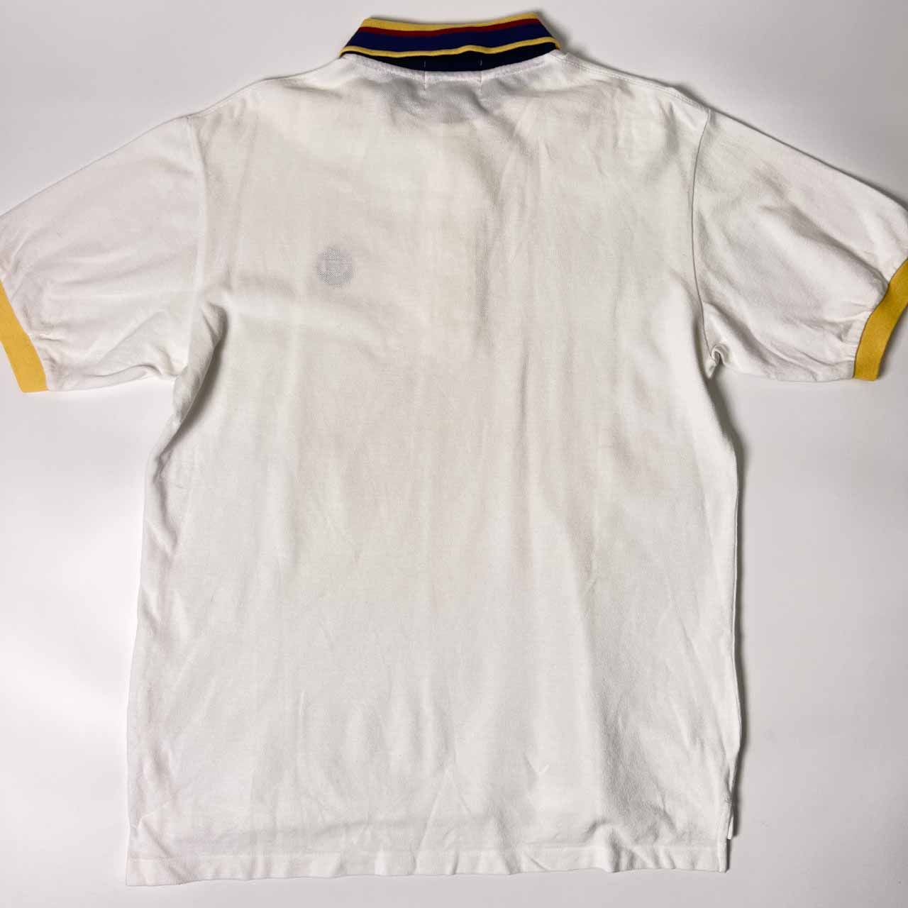 レア old GUCCI ホワイト ポロシャツ 金ボタン レア GUCCI ホワイト