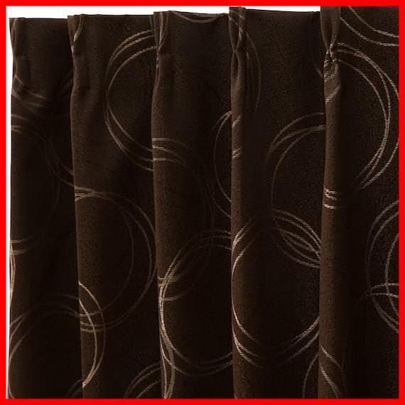 【在庫処分】100X135cm パーシャ 2枚入り カーテン 遮音 ブラウン 遮熱 NITORI 遮光1級 7325692 ニトリ