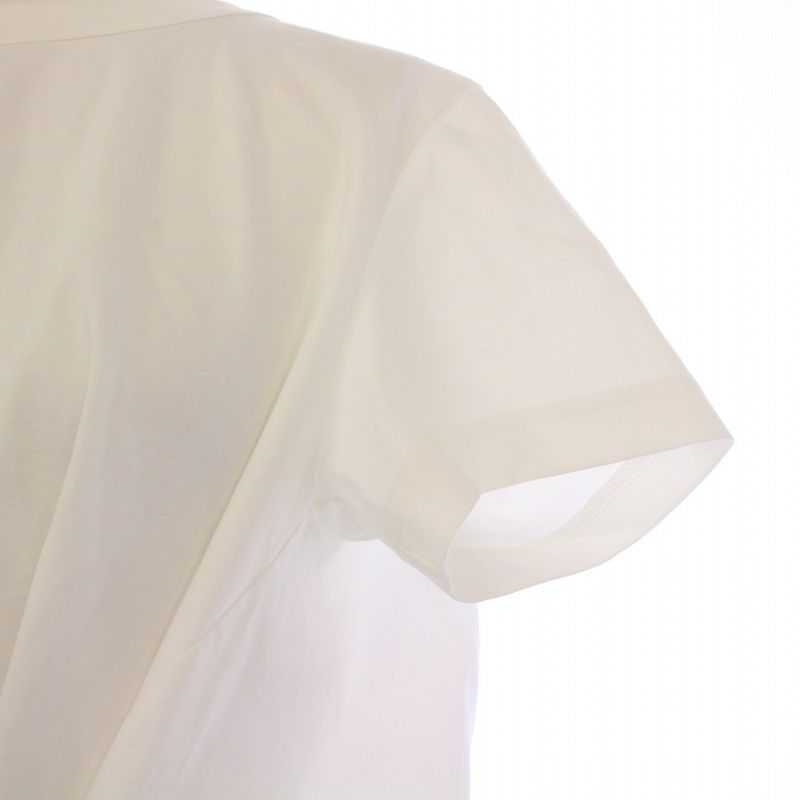 ノワールケイニノミヤ  kei ninomiya COMME des GARCONS AD2019 シャツ ブラウス 半袖 ベルト S 白 3E-T020 /BM レディース ノワールケイニノミヤ kei ninomiya COMME des GARCONS AD2019