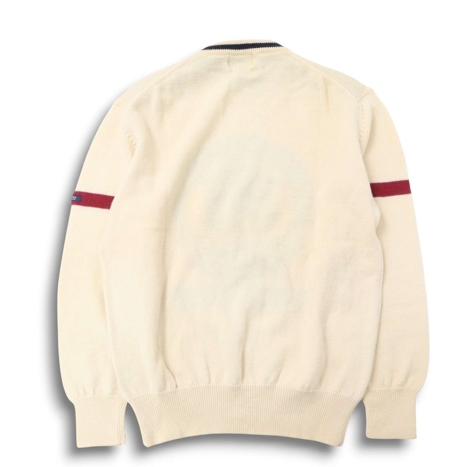 J.PRESS ジェイプレス GOLF CLUB 秋冬 ウール100％ ビッグ ロゴ ニット セーター Sz.M メンズ WWW_NOITHATQUANGTHANH_NET