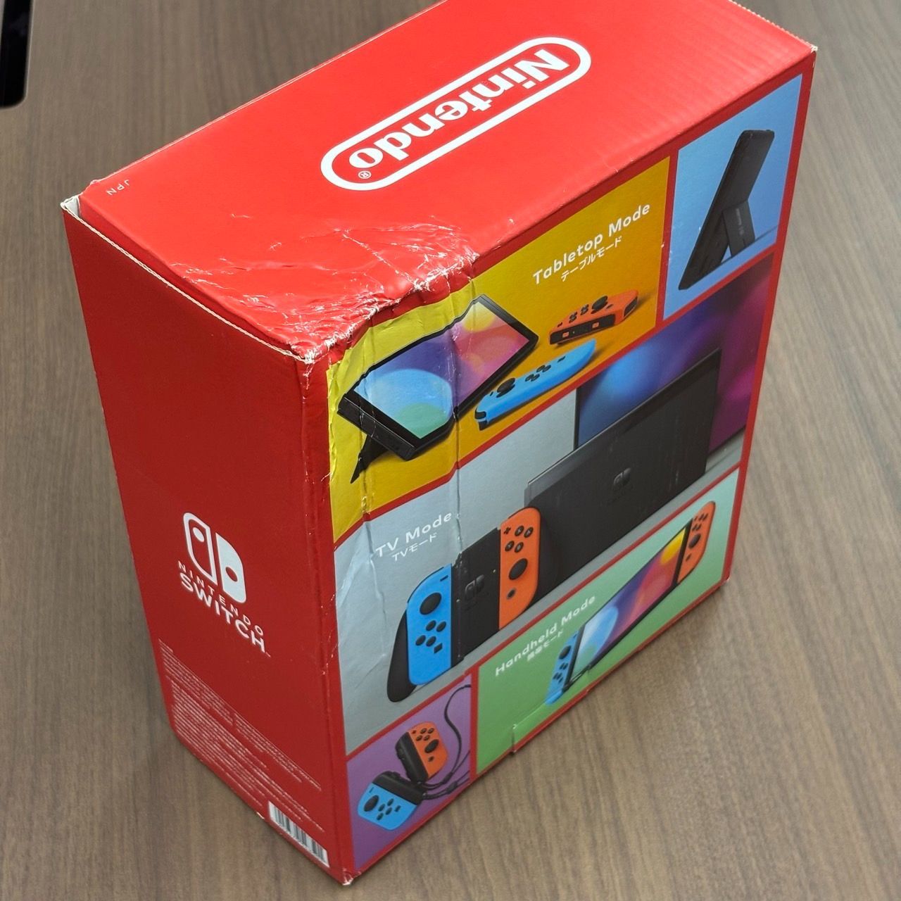 新品未開封　switch有機EL ネオンレッド※箱に傷みあり Nintendo Switch 『新品外箱傷みあり』Nintendo HAD-S-KABAH