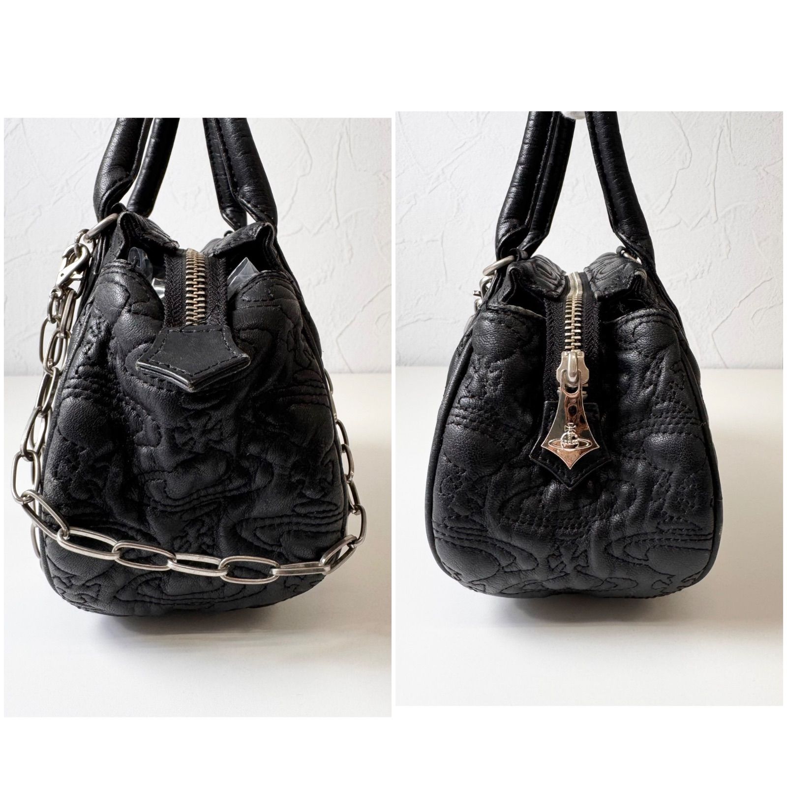 ✨Cランク Vivienne Westwood ハンドバッグ ミニバッグ bag エンボス 