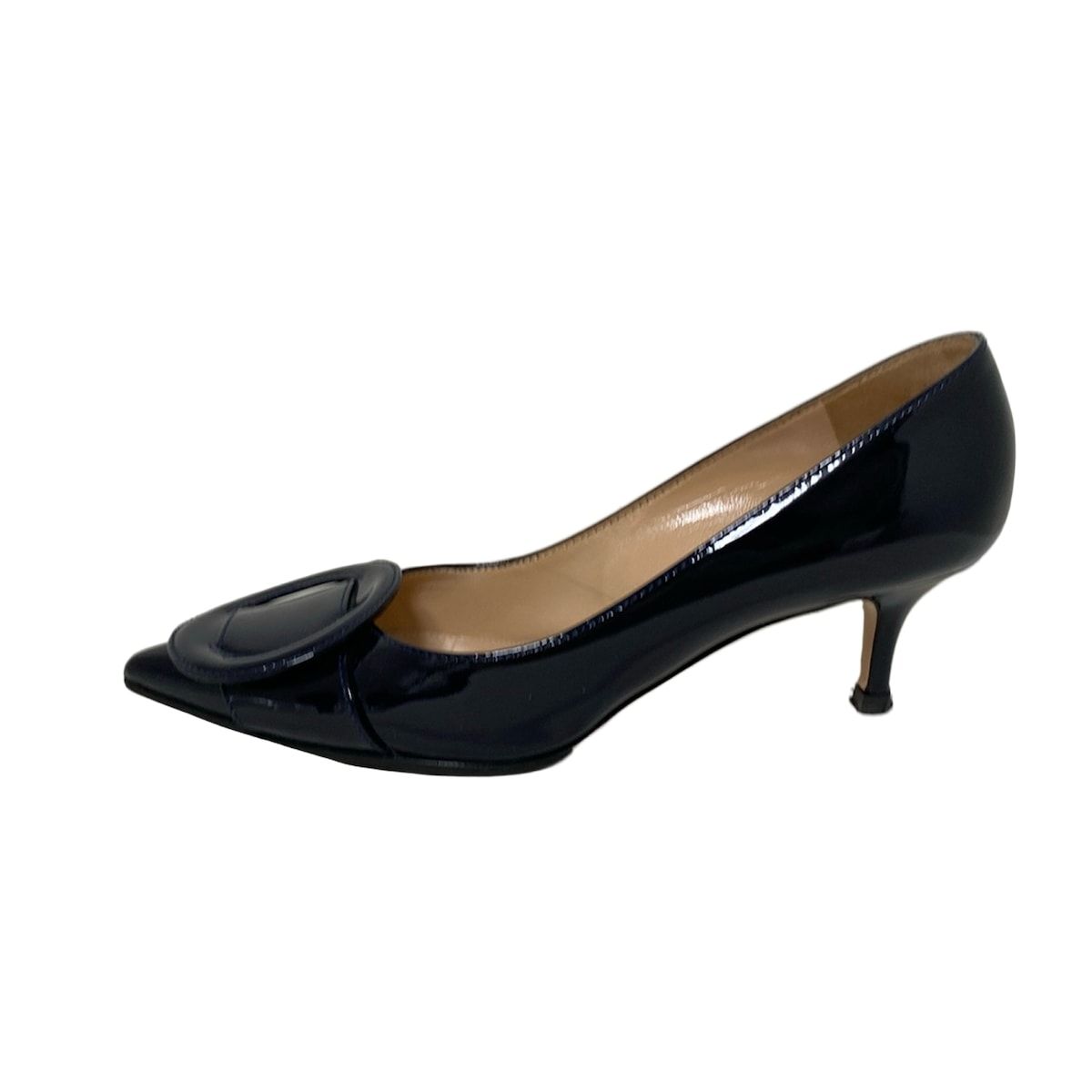 Gianvito Rossi ジャンヴィトロッシ パンプス 黒 エナメル Gianvito Rossi ジャンヴィトロッシ バレエシューズ RIBBON JANE