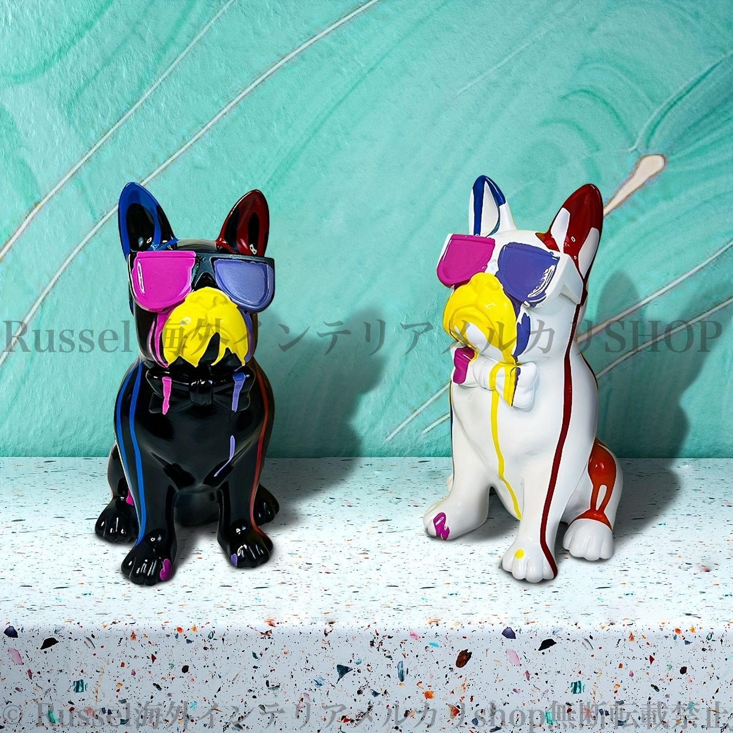 ブロンズ製】フレンチブルドッグ／重量約6kg 高級インテリア