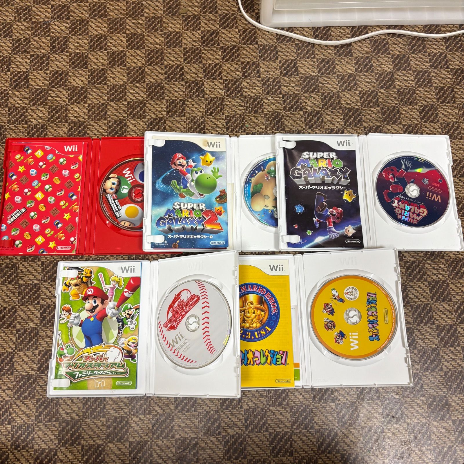 NINTENDO ニンテンドー】Wii ソフト5本まとめ マリオ 任天堂 テレビ