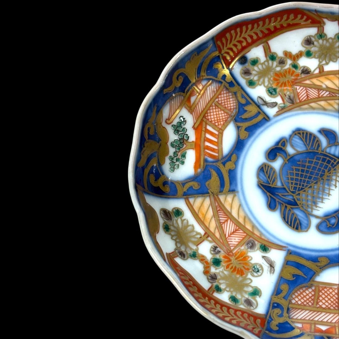 色絵金彩小皿 直径11.5cm