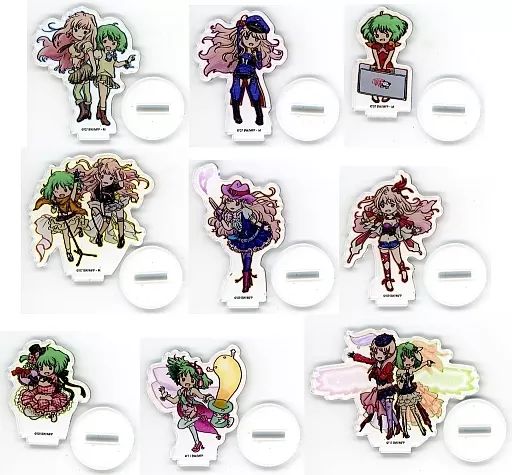 マクロスF マクロスΔ アクリルアートスタンド マクロスF マクロスΔ A3 POP UP STORE アクリルスタンド 全7種 中古