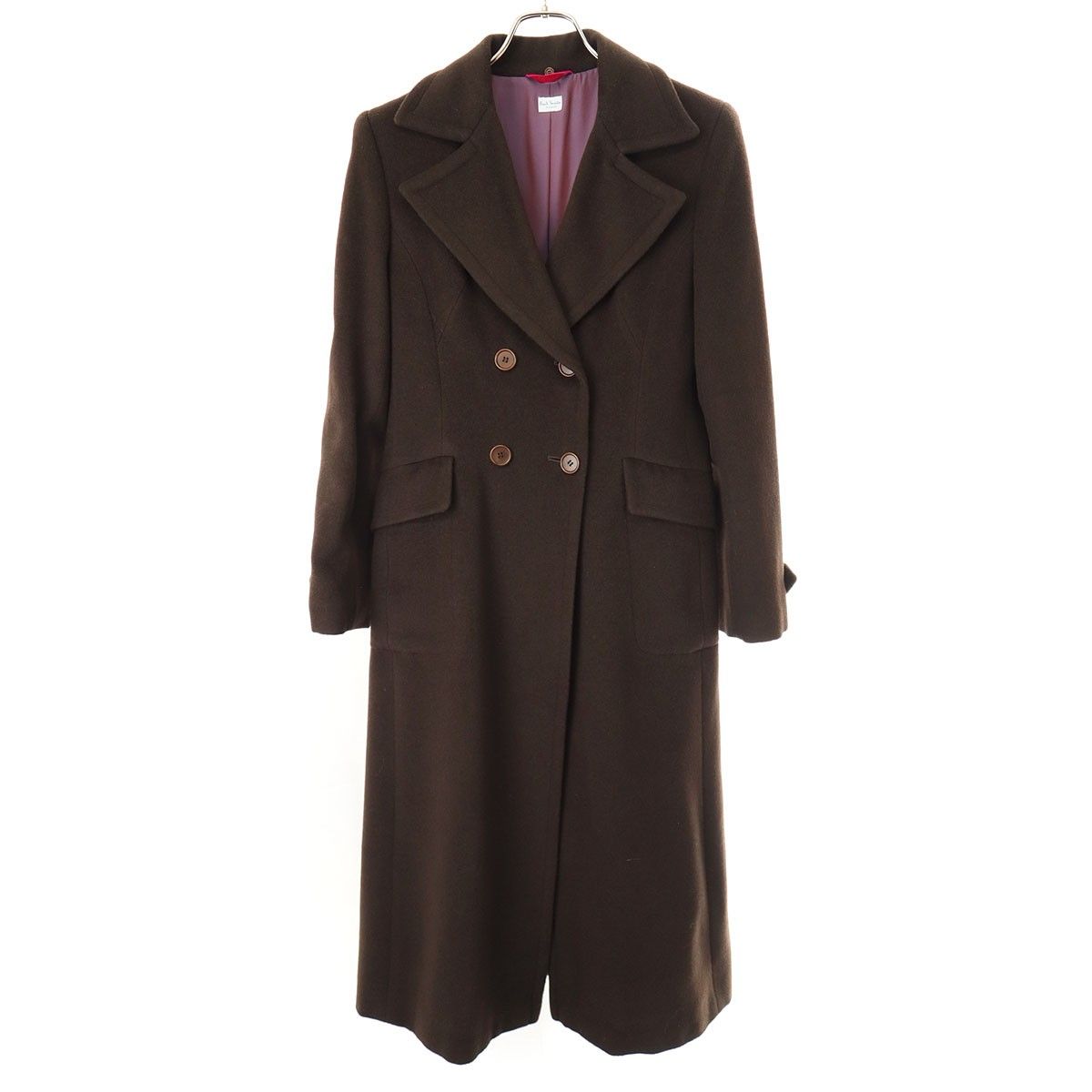 Paul Smith - Paul Smith ポールスミス ウールファー ロングコート ブラウン 40の通販 by MODESCAPE ラクマ店｜ ポールスミスならラクマ