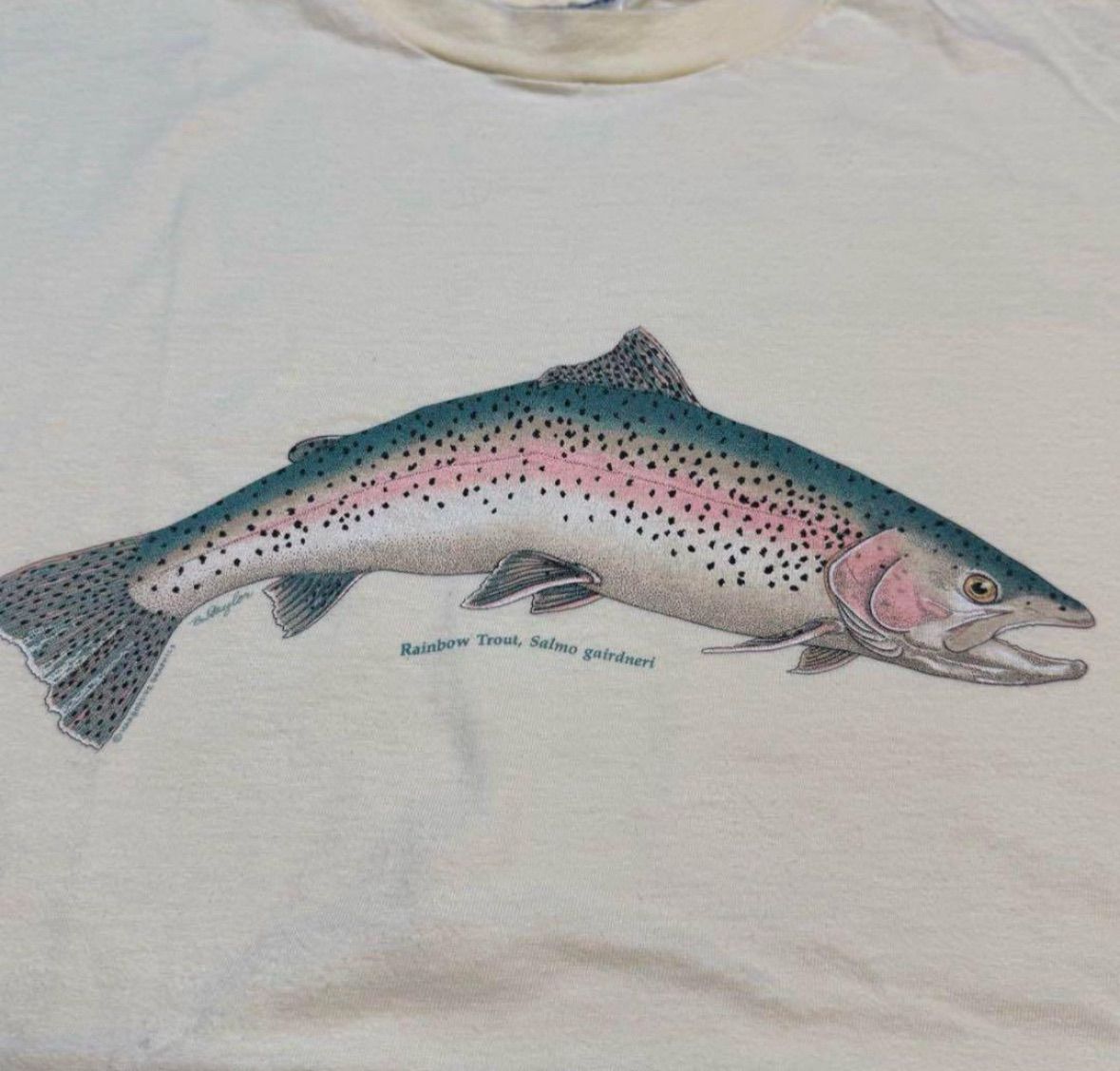 80s 90s × Hanes RainbowTrout USA製 エルエルビーン 80s 90s × Hanes RainbowTrout USA製 エルエルビーン