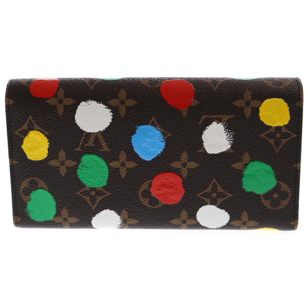 ルイヴィトン　草間彌生　ポルトフォイユ・サラ NM 長財布M81980 LOUIS VUITTON (直営買付)ルイヴィトン 2023 LV×YK