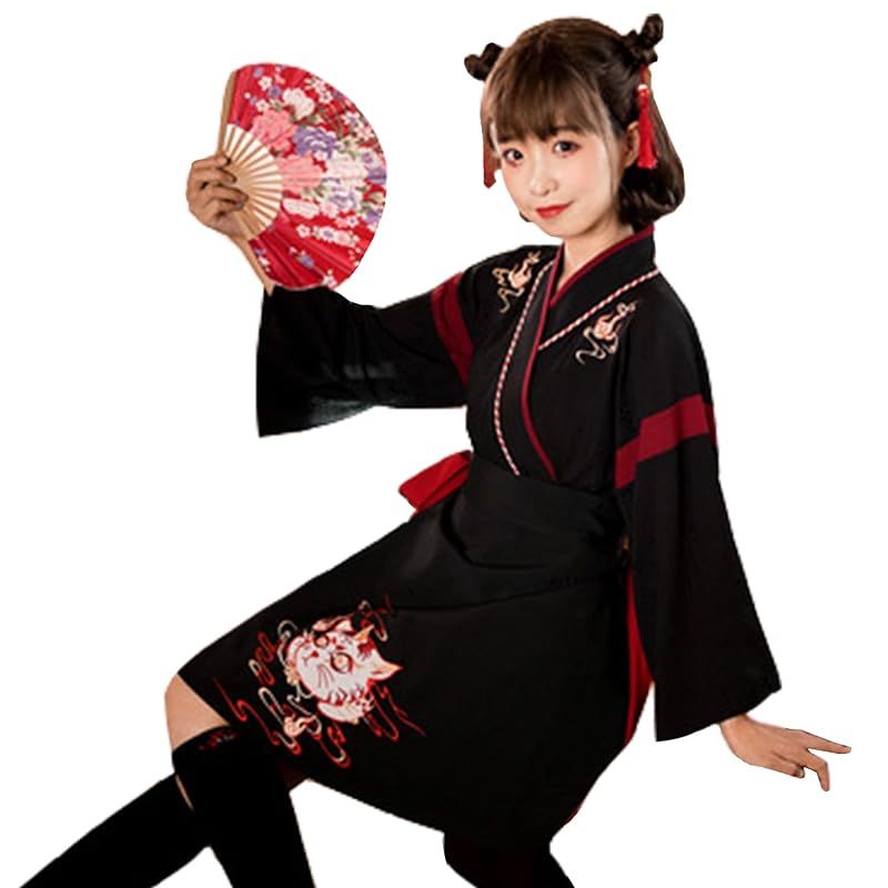 sac taske] 大正ロマン 袴 コスプレ 猫 着物 和装 和服 ロリィタ