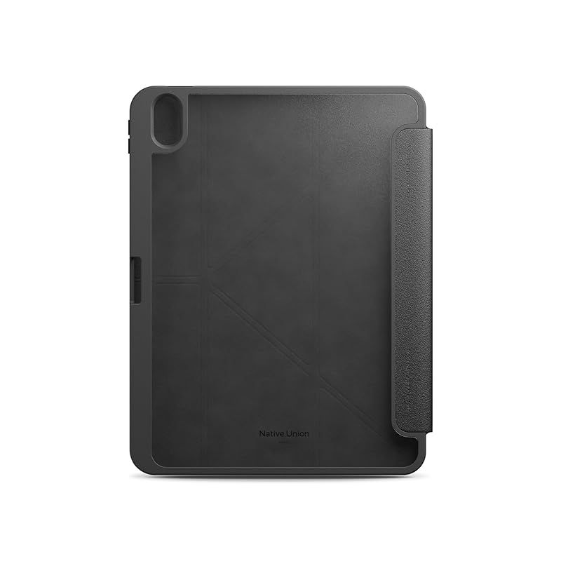 Native Union Active Case for iPad 軽量で耐久性のある4-in-1スタンドケース マットTPUバック Apple Pencilホルダー付き 自動ウェイク スリープ機能対応マグネットカバー ブラック 1