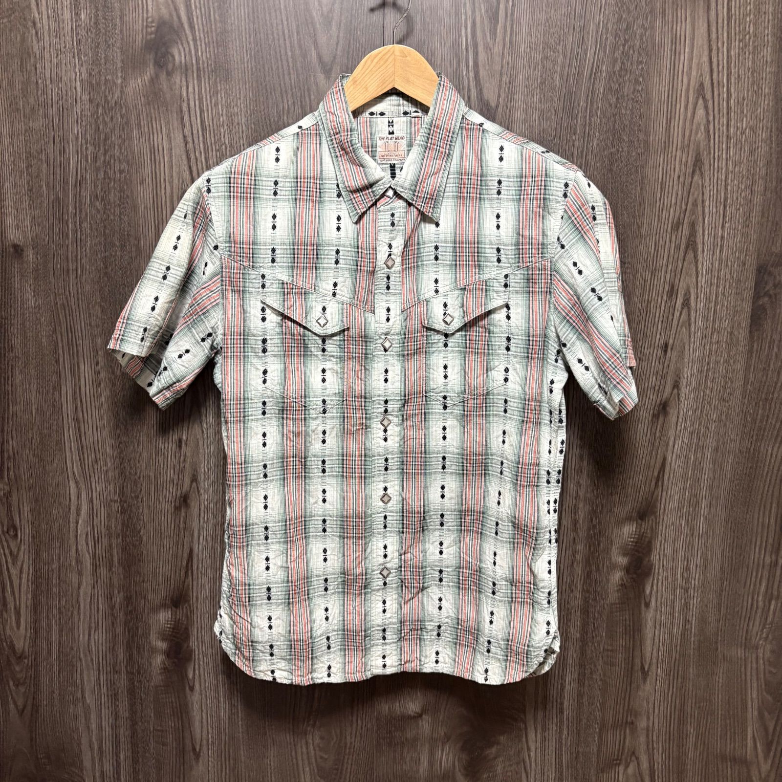 フラットヘッド ネルシャツ 42 L THE FLAT HEAD フラットヘッド 40