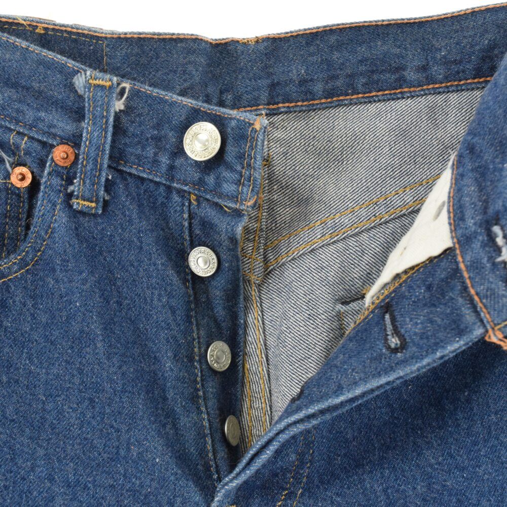 Levi's (リーバイス) 70S VINTAGE 501 66後期 赤耳 ボタン裏