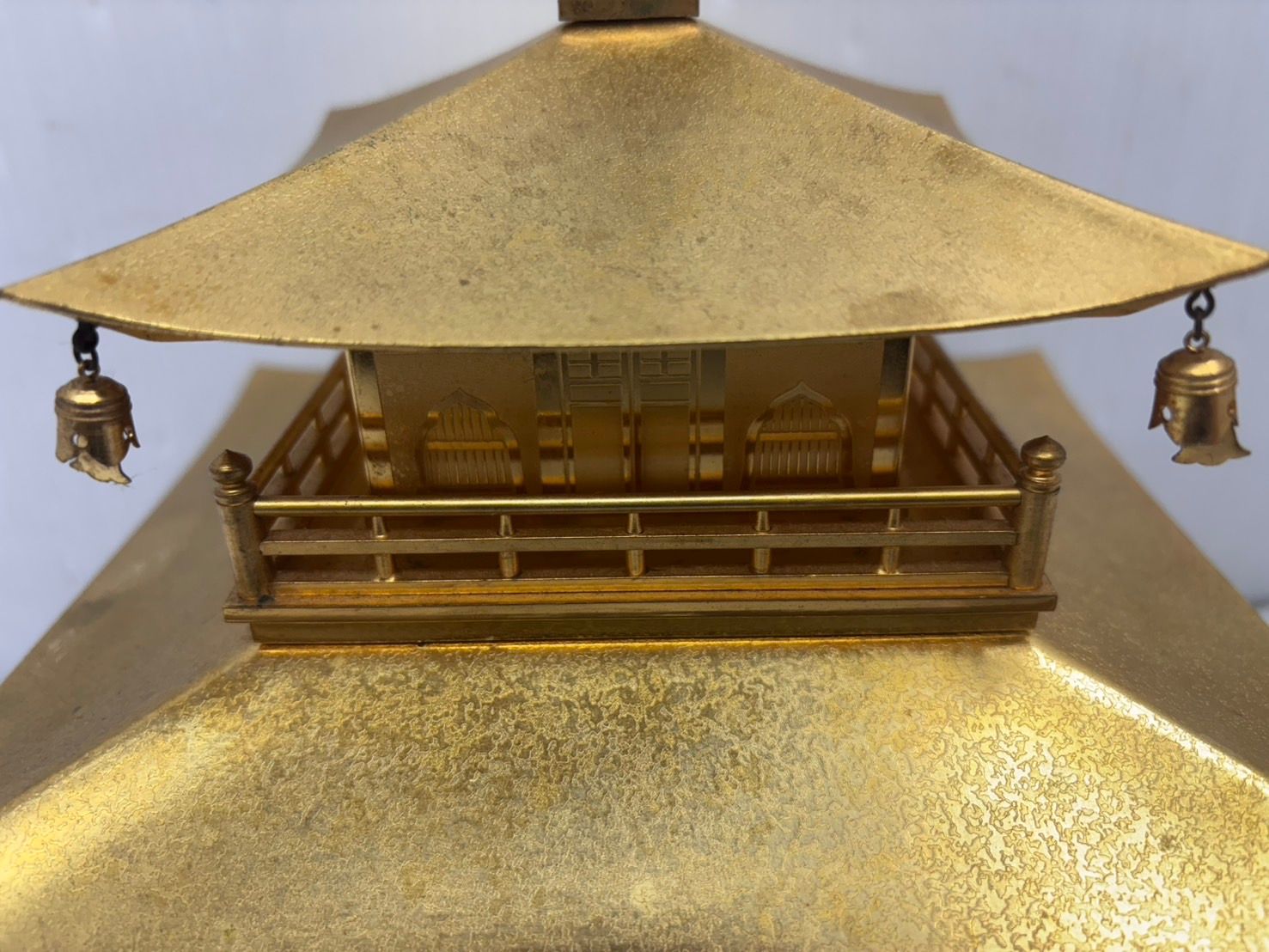 h8954 金閣寺 金メッキ 金属製 置物 京都 インテリア 縁起物