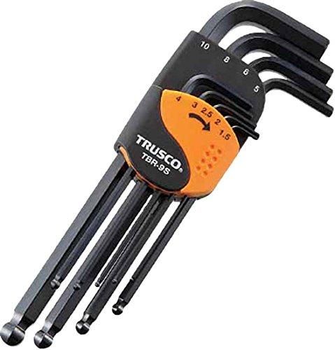 2営業日で発送 TRUSCO トラスコ中山 TRUSCO ボールポイント六角棒レンチセット 標準タイプ 16本入 TBR16S