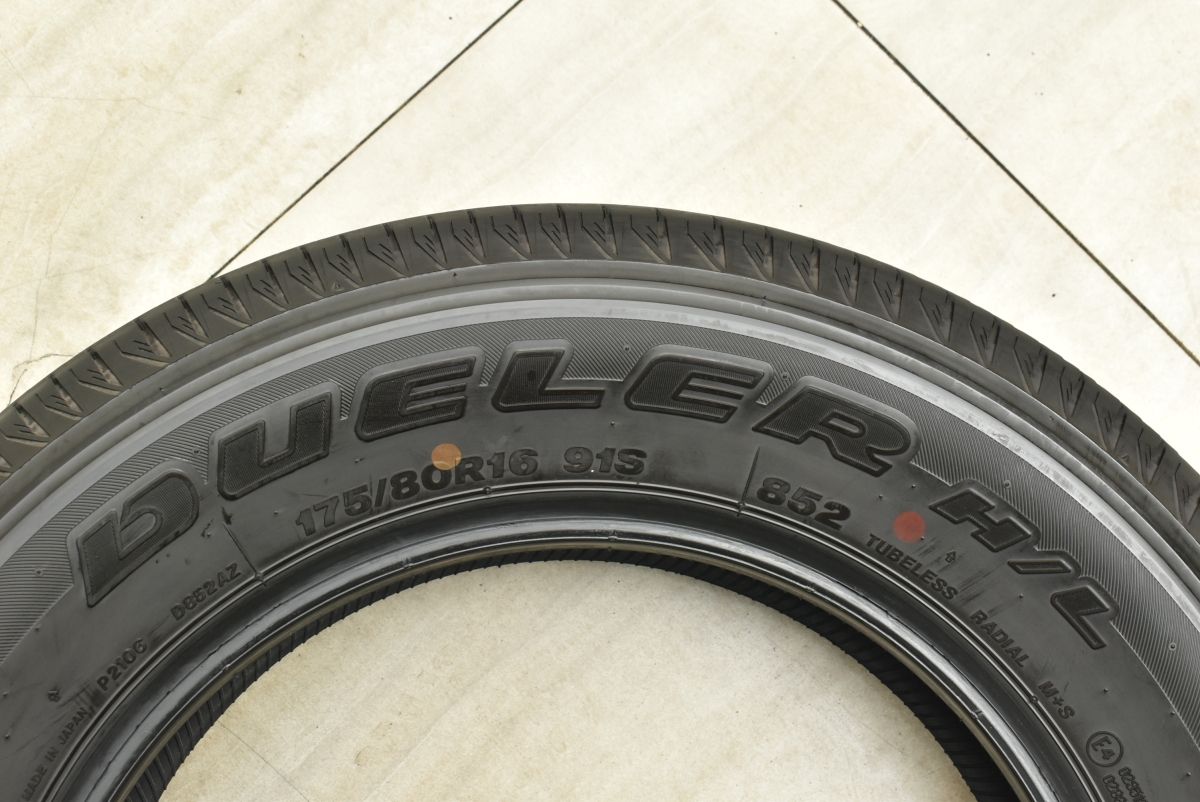 2025年製 バリ溝】ブリヂストン デューラー H/L852 175/80R16 4