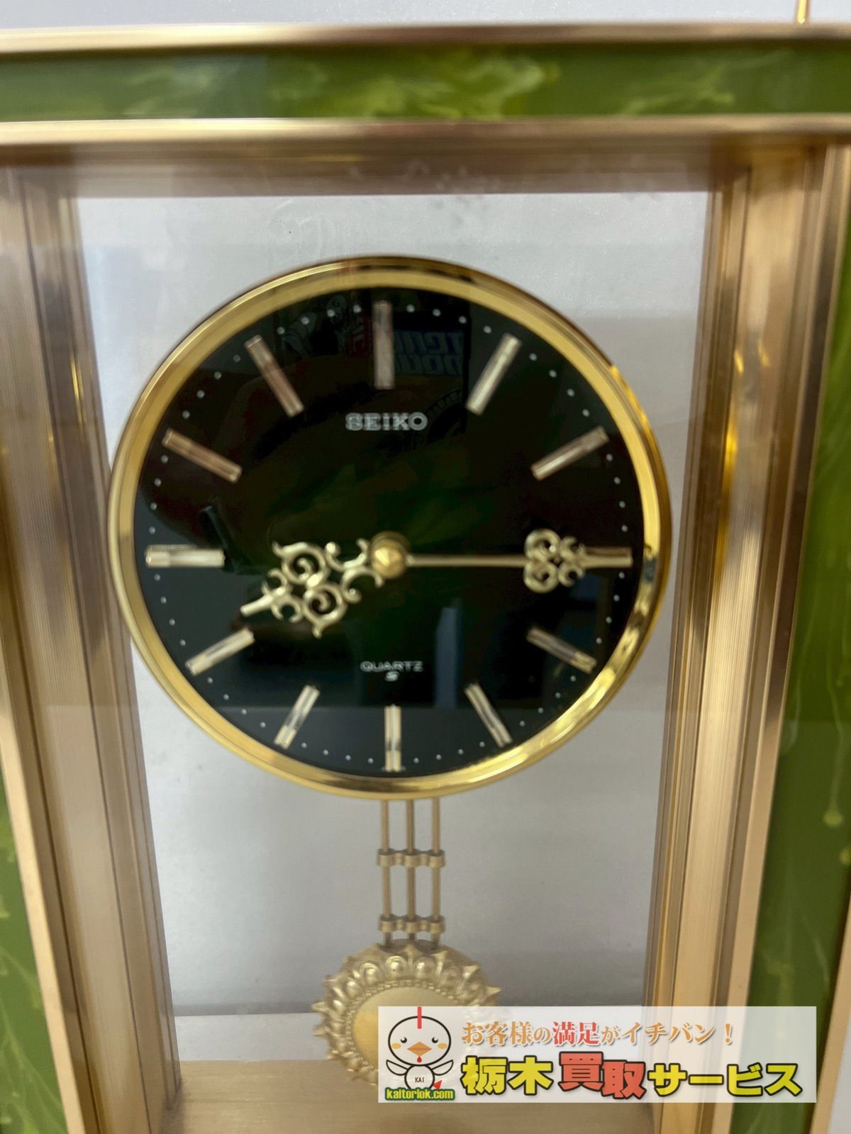 節約 SEIKO/セイコー クウォーツ 置き時計 ビンテージ アンティーク